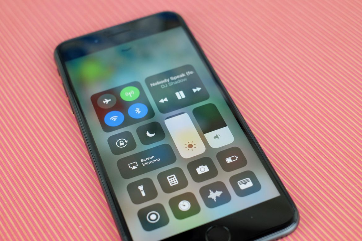 iOS 11's Control Center is simplified