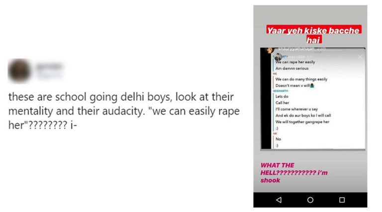 Boy’s locker room- Delhi boys chat on gang-raping girls has been leaked