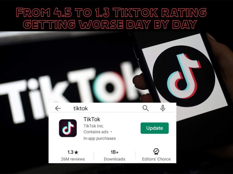 Call for the Ban as Tiktok Ratings Are Falling Day by Day
