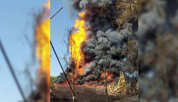 Massive fire breakout in Assam “Bhagjan Oil Well”, Army and Air force needed for help